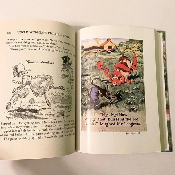 Vintage 1989 Uncle Wigglys Picture Book by Howard R Garis Platt and  Munk HC DJ - Picture 13 of 16